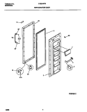 REFRIGERATOR DOOR Diagram and Parts List for FRS24WPBD1  Frigidaire Refrigerator