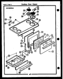 COOKTOP - DOOR - DRAWER Diagram and Parts List for CEA1M2WSTA  Gibson Range
