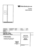 COVER Diagram and Parts List for WRS26MF5AS6  Westinghouse Refrigerator