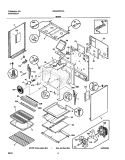 BODY Diagram and Parts List for GSG3PZCCA  Frigidaire Range