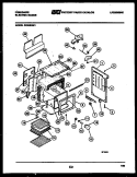 BODY PARTS Diagram and Parts List for RE36BNW1  Frigidaire Range