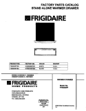 COVER Diagram and Parts List for FEB30XPFSA  Frigidaire Warming Drawer
