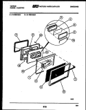 DOOR PARTS Diagram and Parts List for 31-4989-00-02  Tappan Range