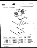 BROILER PARTS Diagram and Parts List for CEC4C4WSAB  Gibson Range