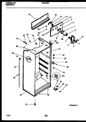 CABINET PARTS Diagram and Parts List for THK190JN2W  Kelvinator Refrigerator