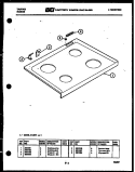 COOKTOP PARTS Diagram and Parts List for 31-2977-23-01  Tappan Range