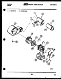 MOTOR AND BLOWER PARTS Diagram and Parts List for 49-2828-23-02  Tappan Dryer