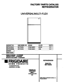 COVER Diagram and Parts List for MRT16DRGD5  Frigidaire Refrigerator