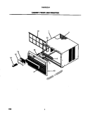 CABINET FRONT AND WRAPPER Diagram and Parts List for FAS185J2A1  Frigidaire Air Conditioner