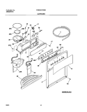 DISPENSER Diagram and Parts List for FRS23H7CSB0  Frigidaire Refrigerator