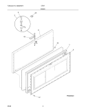 DOOR Diagram and Parts List for CF077  Frigidaire Freezer