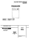 COVER Diagram and Parts List for FWS645RBS5  Frigidaire Washer