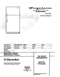 COVER Diagram and Parts List for FRT21KS6CW0  Frigidaire Refrigerator