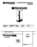 COVER Diagram and Parts List for B30LSPSC0  Frigidaire Freezer