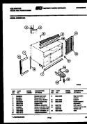 CABINET AND INSTALLATION PARTS Diagram and Parts List for MH206H1QA  Kelvinator Air Conditioner