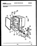 TUB AND FRAME PARTS Diagram and Parts List for DB700PW1  Frigidaire Dishwasher