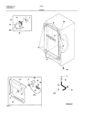 CABINET Diagram and Parts List for VV2013  Frigidaire Freezer