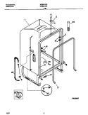 TUB Diagram and Parts List for MDB531RFR3  Frigidaire Dishwasher