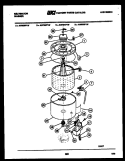 TUB DETAIL Diagram and Parts List for AW600F1D  Kelvinator Washer