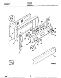 BACKGUARD Diagram and Parts List for FEF350CETB  Frigidaire Range