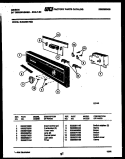 CONTROL PARTS Diagram and Parts List for SU24D5KYGA  Gibson Dishwasher