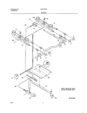 BURNER Diagram and Parts List for FLF316WHSB  Frigidaire Range