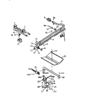 BURNER ASSEMBLY Diagram and Parts List for GF620HXW0  Frigidaire Wall Oven