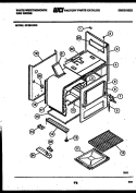 BODY PARTS Diagram and Parts List for GF201ND3  Frigidaire Range