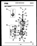 TRANSMISSION PARTS Diagram and Parts List for WA5820RW2  Frigidaire Washer