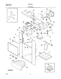 ICE DISPENSER Diagram and Parts List for FRS26ZNHW2  Frigidaire Refrigerator