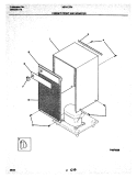 CABINET FRONT AND WRAPPER Diagram and Parts List for MDH13TN2  Frigidaire Dehumidifier