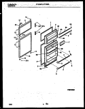 DOOR PARTS Diagram and Parts List for RT153MCW2  Frigidaire Refrigerator