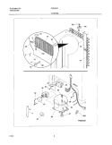 SYSTEM Diagram and Parts List for F22CW11  Frigidaire Freezer