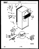 SYSTEM AND AUTOMATIC DEFROST PARTS Diagram and Parts List for RT175SCW1  Frigidaire Refrigerator