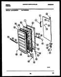 DOOR PARTS Diagram and Parts List for FV19F5WXFD  Gibson Freezer