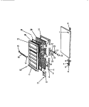 DOOR Diagram and Parts List for UFP160DMOW  Kelvinator Freezer