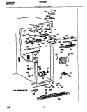 REFR CABINET Diagram and Parts List for FRS24BGGB1  Frigidaire Refrigerator