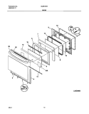 DOOR Diagram and Parts List for GLEF378AQB  Frigidaire Range
