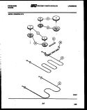 BROILER PARTS Diagram and Parts List for REGS39WLW0  Frigidaire Range