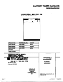 COVER Diagram and Parts List for MDB125RHS0  Tappan Dishwasher