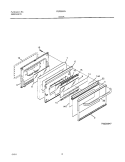 DOOR Diagram and Parts List for FEF356CHTD  Frigidaire Range