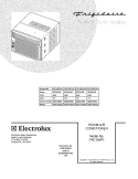 COVER Diagram and Parts List for FAC102P1A4  Frigidaire Air Conditioner