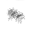 OVEN DOOR PANELS Diagram and Parts List for REG46CW0  Frigidaire Range