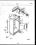 CABINET PARTS Diagram and Parts List for 95-1962-23-00  Tappan Refrigerator