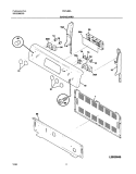 BACKGUARD Diagram and Parts List for FEFL88ASB  Frigidaire Range