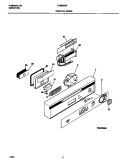 CONTROL PANEL Diagram and Parts List for FDB636GFR4  Frigidaire Dishwasher