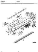 BACKGUARD Diagram and Parts List for FES367CCTA  Frigidaire Range