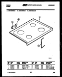 COOKTOP PARTS Diagram and Parts List for CEC1M2WSAC  Gibson Range