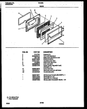 DOOR PARTS Diagram and Parts List for 32-2639-00-07  Tappan Range