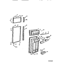 DOOR Diagram and Parts List for FPZ21TRL0  Frigidaire Refrigerator